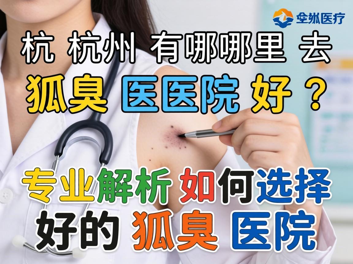 杭州哪里去狐臭医院好？专业解析如何选择好的狐臭医院
