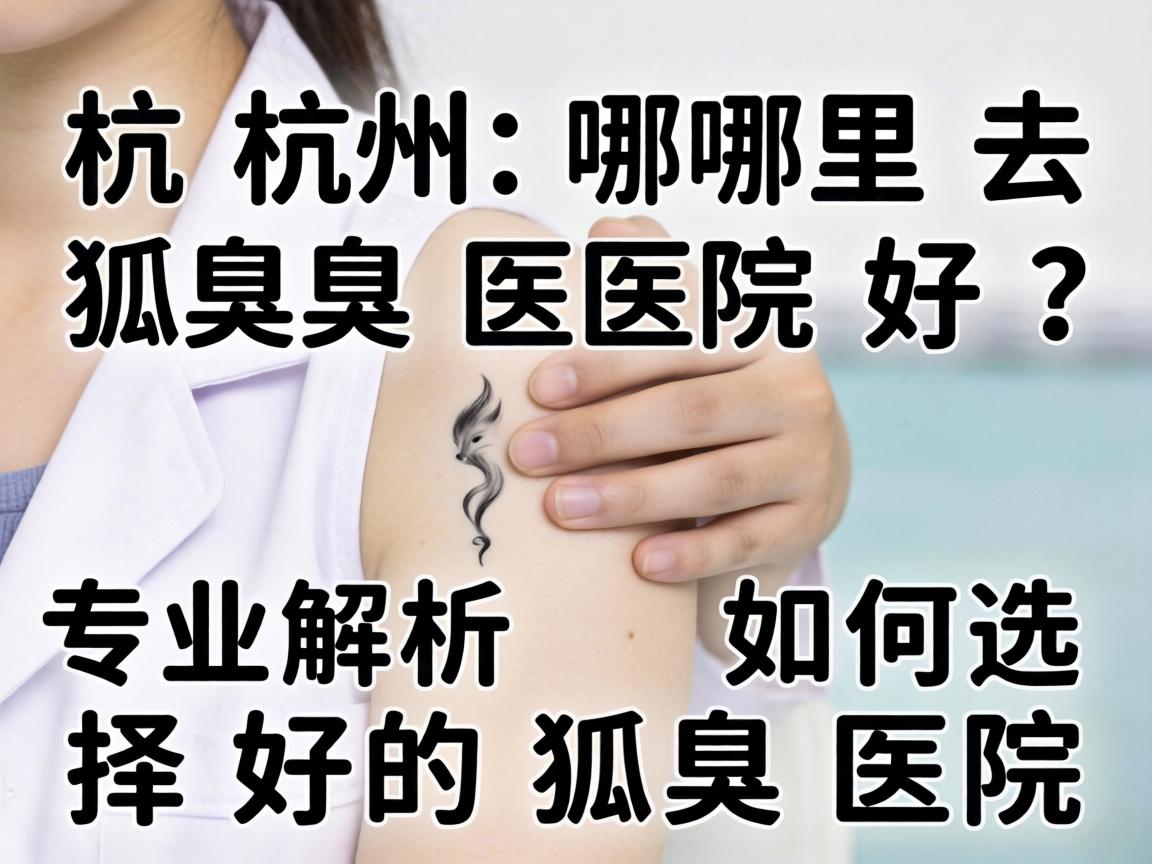 杭州哪里去狐臭医院好？专业解析如何选择好的狐臭医院