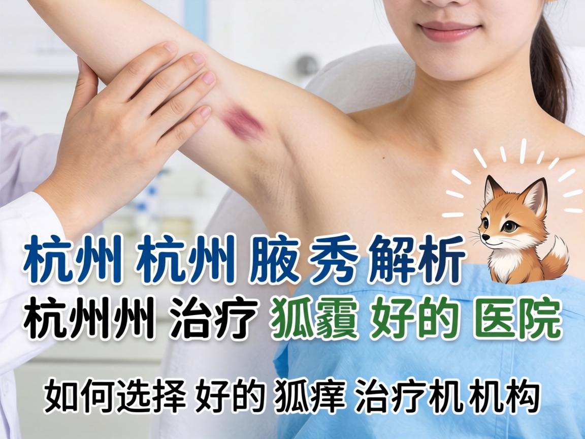 杭州腋秀解析，杭州治疗狐臭好的医院，如何选择好的狐臭治疗机构