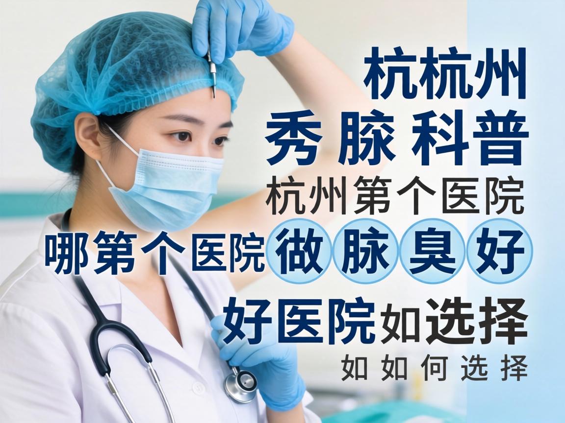 杭州腋秀科普，详解杭州哪个医院做腋臭好，好医院如何选择