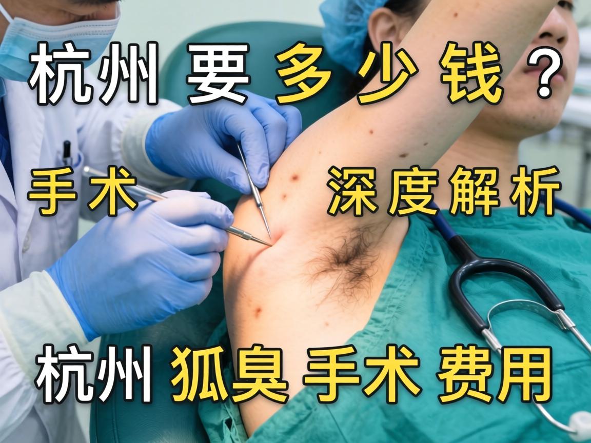 杭州狐臭手术要多少钱？深度解析杭州狐臭手术费用