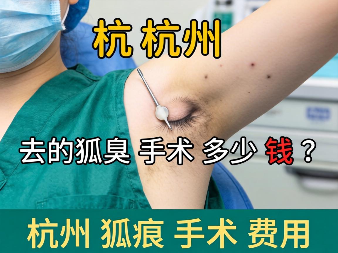 杭州去狐臭手术多少钱？详解杭州狐臭手术费用
