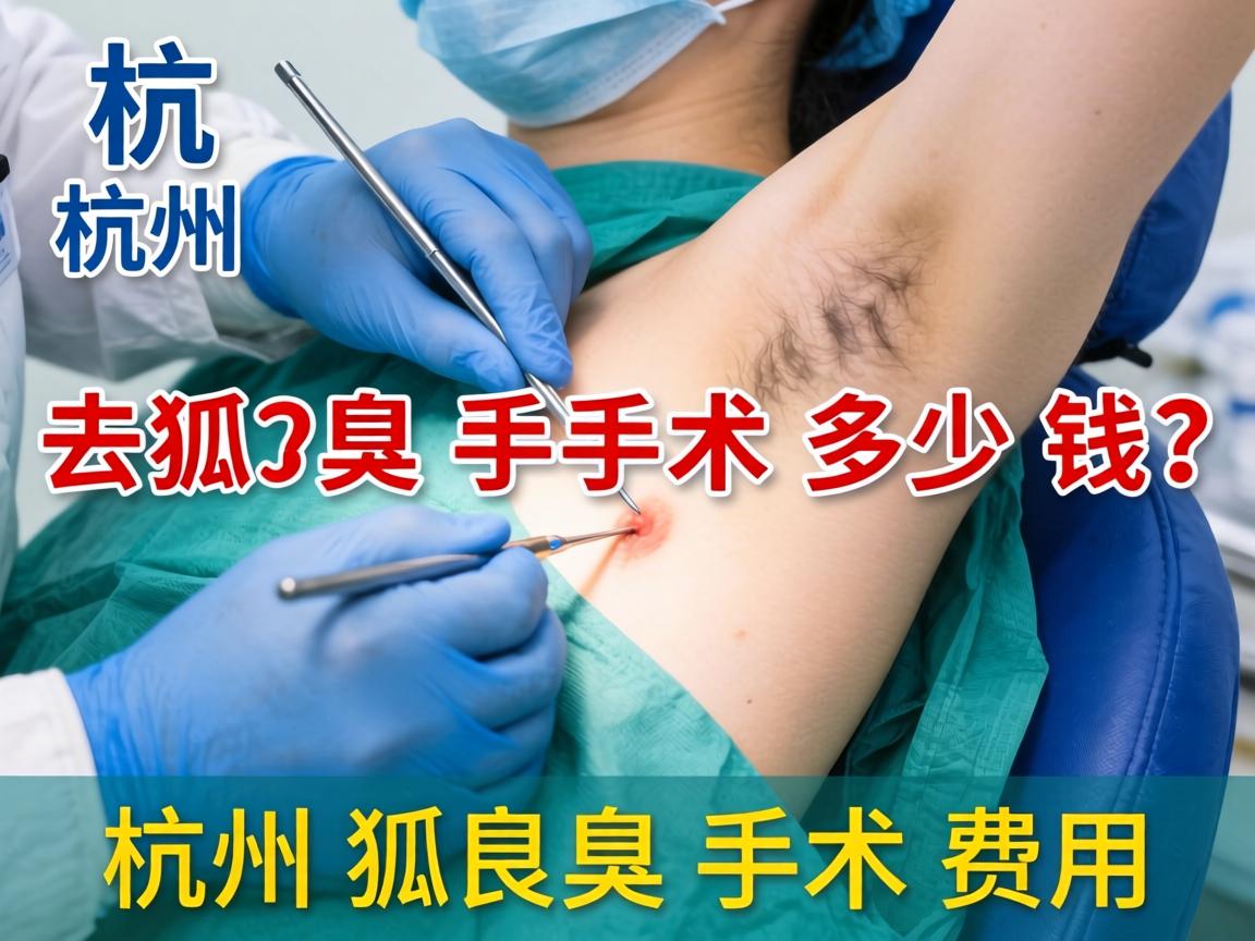 杭州去狐臭手术多少钱？详解杭州狐臭手术费用