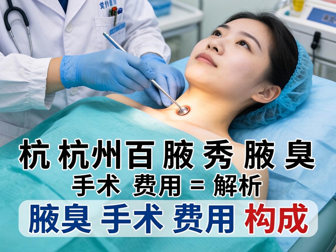 杭州腋秀腋臭手术费用解析，专业解读腋臭手术费用构成