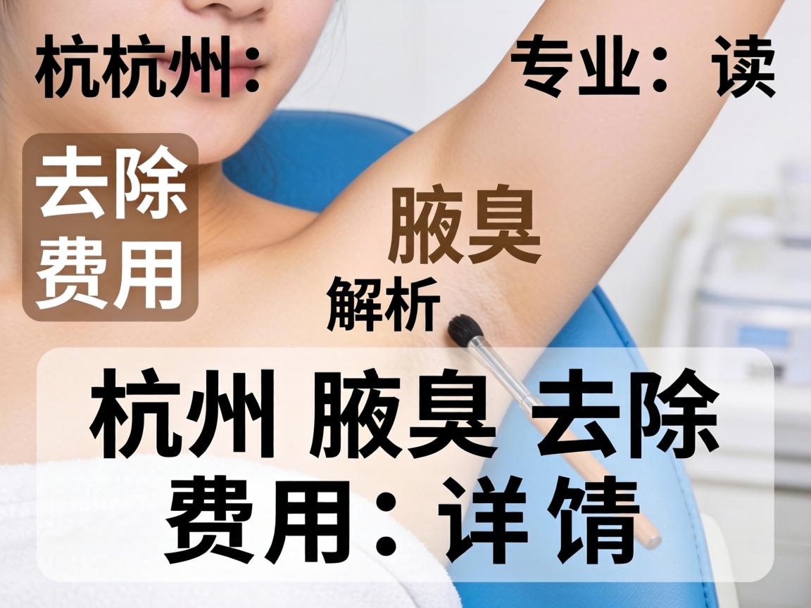 杭州腋臭去除费用解析，专业解读杭州腋臭去除费用详情