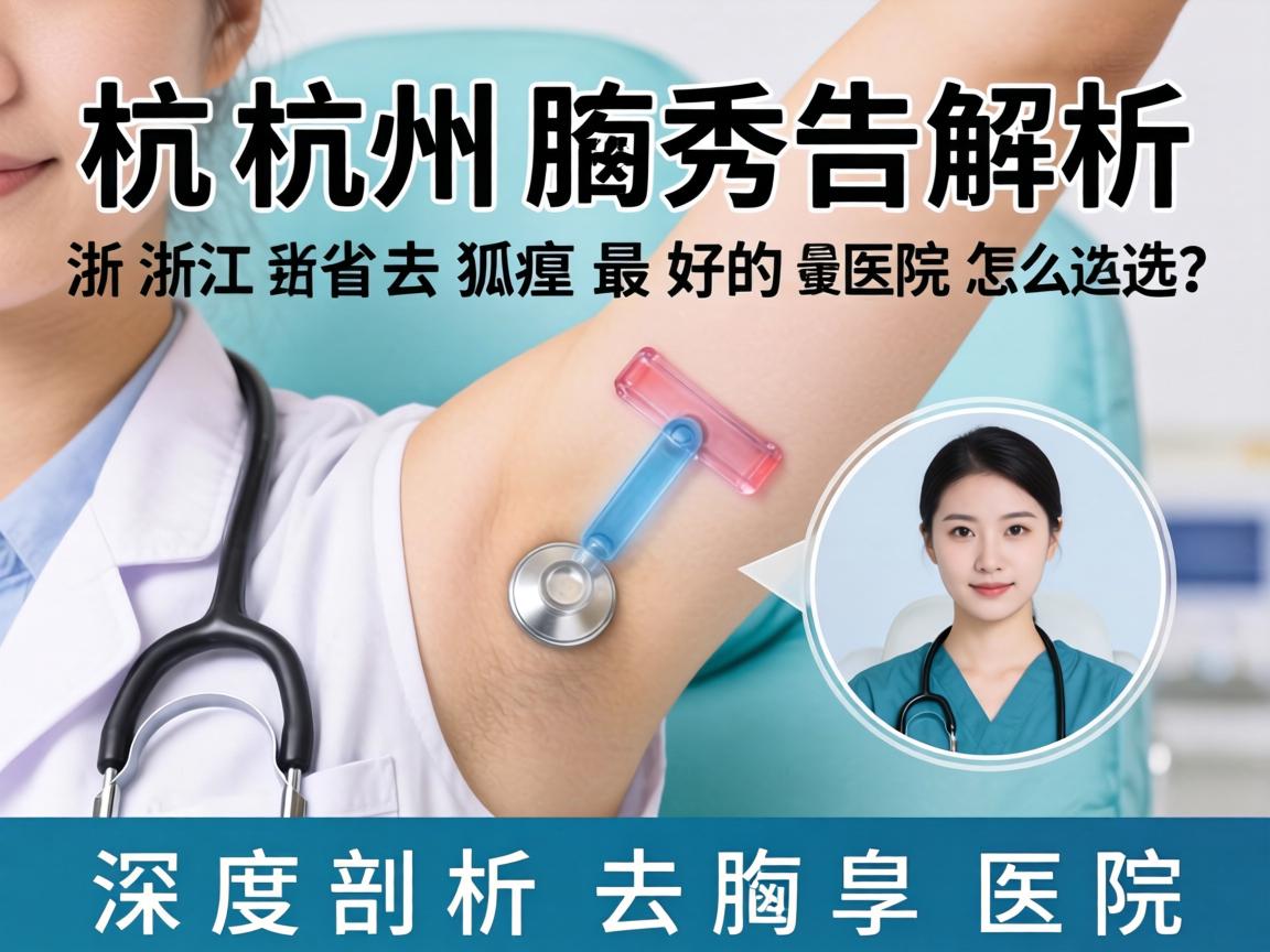 杭州腋秀解析，浙江省去狐臭最好的医院怎么选？深度剖析去狐臭医院