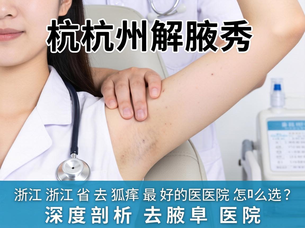 杭州腋秀解析，浙江省去狐臭最好的医院怎么选？深度剖析去狐臭医院