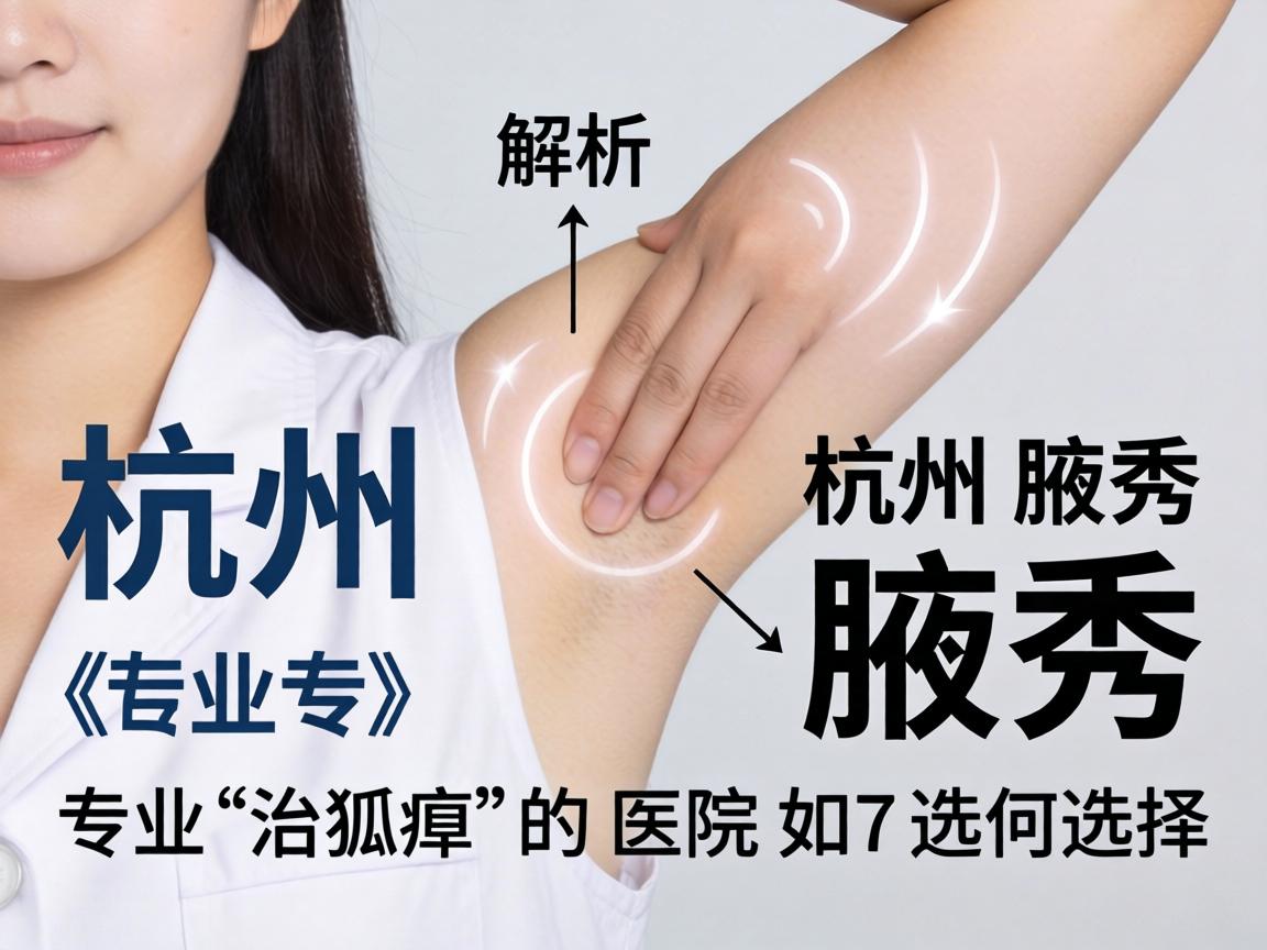 杭州腋秀解析，杭州专业治狐臭的医院如何选择