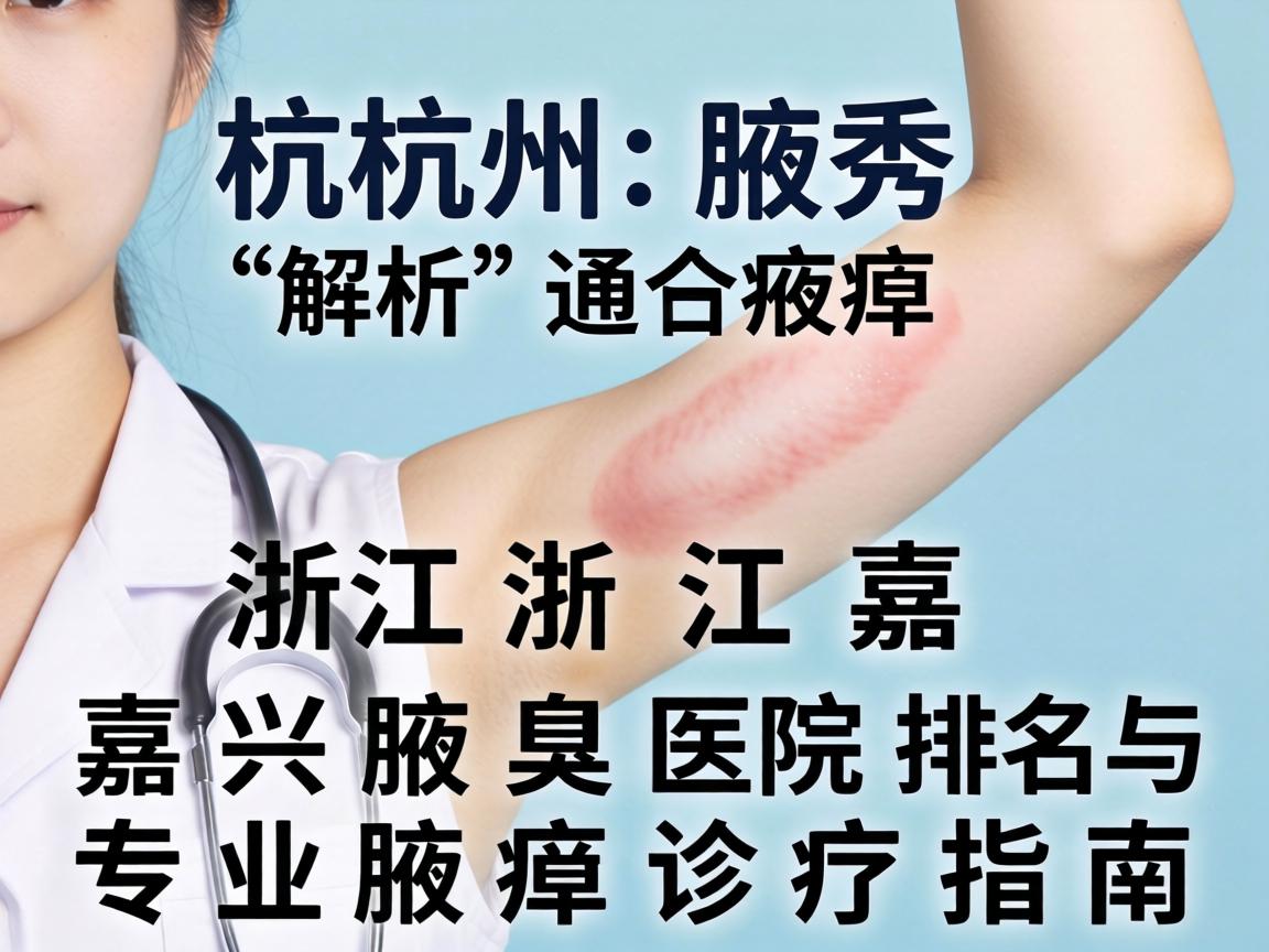 杭州腋秀解析，浙江嘉兴腋臭医院排名与专业腋臭诊疗指南