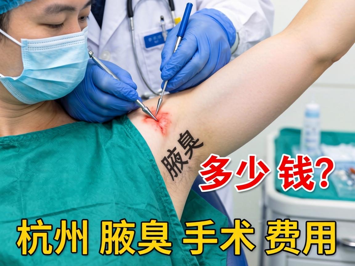 杭州腋臭手术多少钱？详解杭州腋臭手术费用