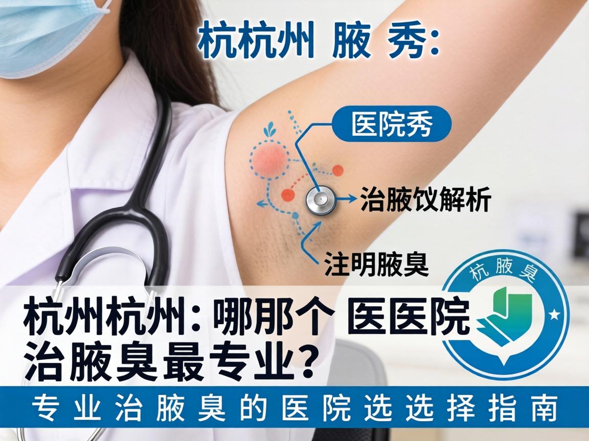 杭州腋秀解析，杭州哪个医院治腋臭最专业？专业治腋臭的医院选择指南