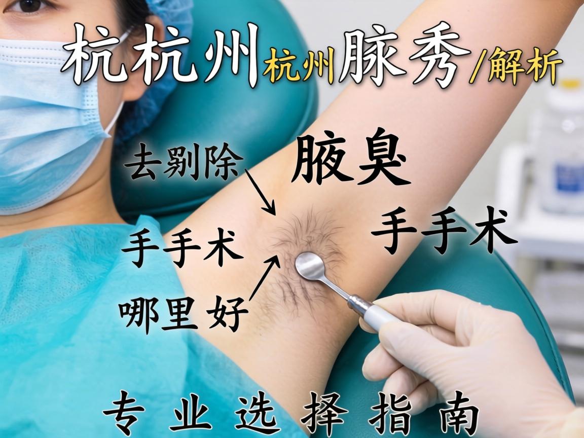 杭州腋秀解析，杭州去除腋臭手术哪里好，专业选择指南