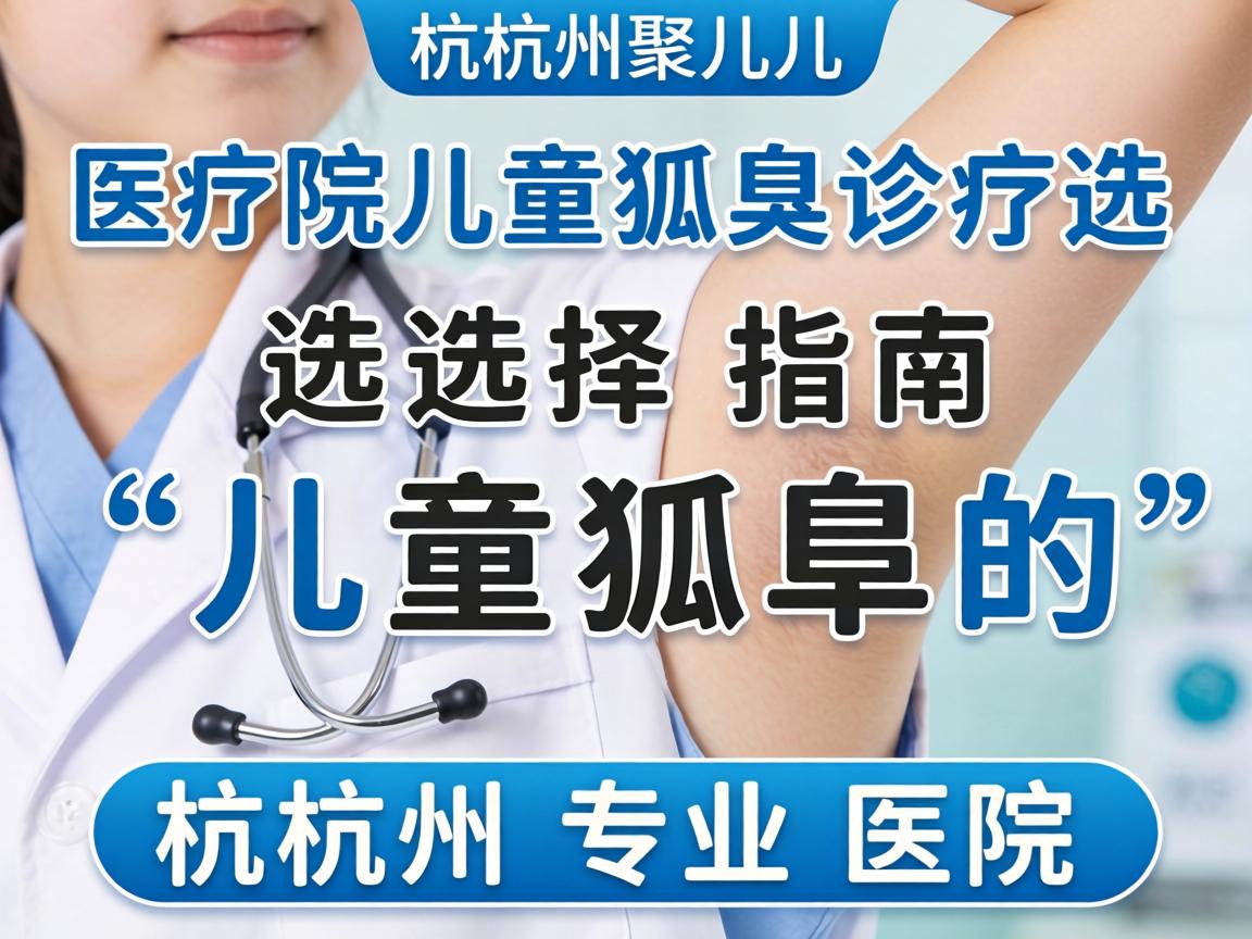 杭州儿童狐臭诊疗医院选择指南，聚焦儿童狐臭的杭州专业医院