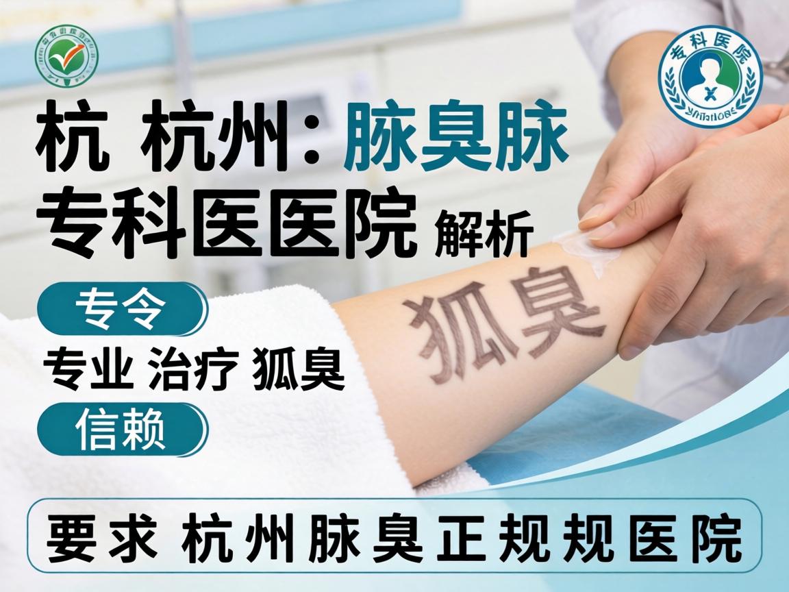 杭州腋臭专科医院解析，专业治疗狐臭，信赖杭州腋臭正规医院