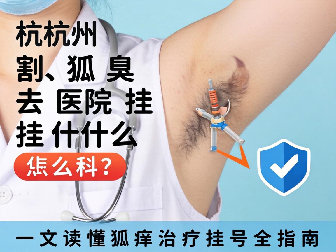 杭州割狐臭去医院挂什么科？一文读懂狐臭治疗挂号全指南