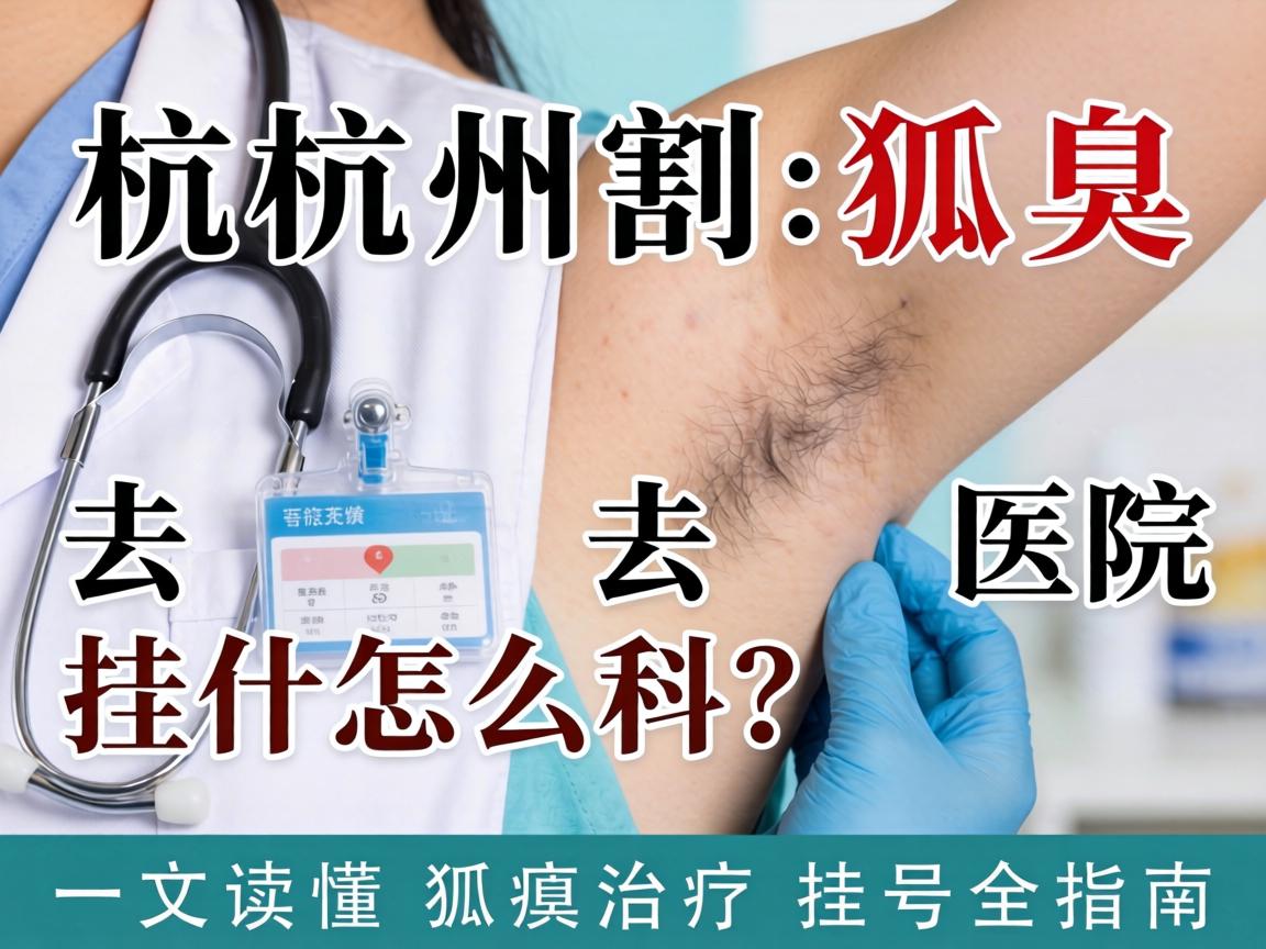 杭州割狐臭去医院挂什么科？一文读懂狐臭治疗挂号全指南