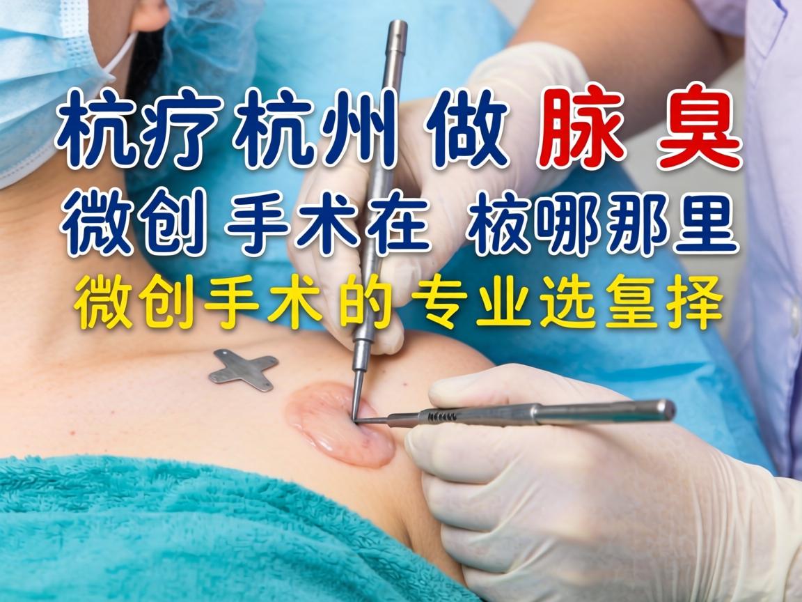 杭州做腋臭微创手术在哪里？详解杭州腋臭微创手术的专业选择