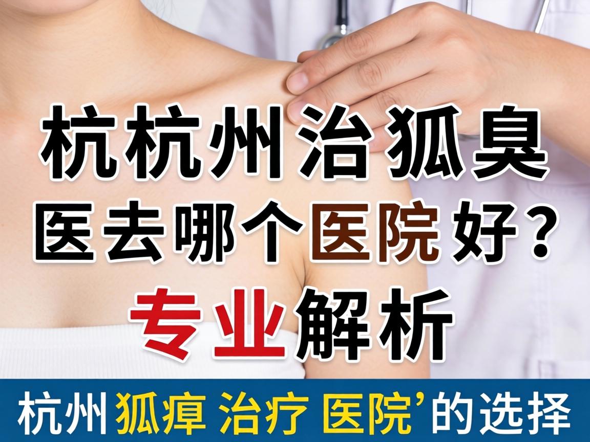 杭州治狐臭去哪个医院好？专业解析杭州狐臭治疗医院的选择