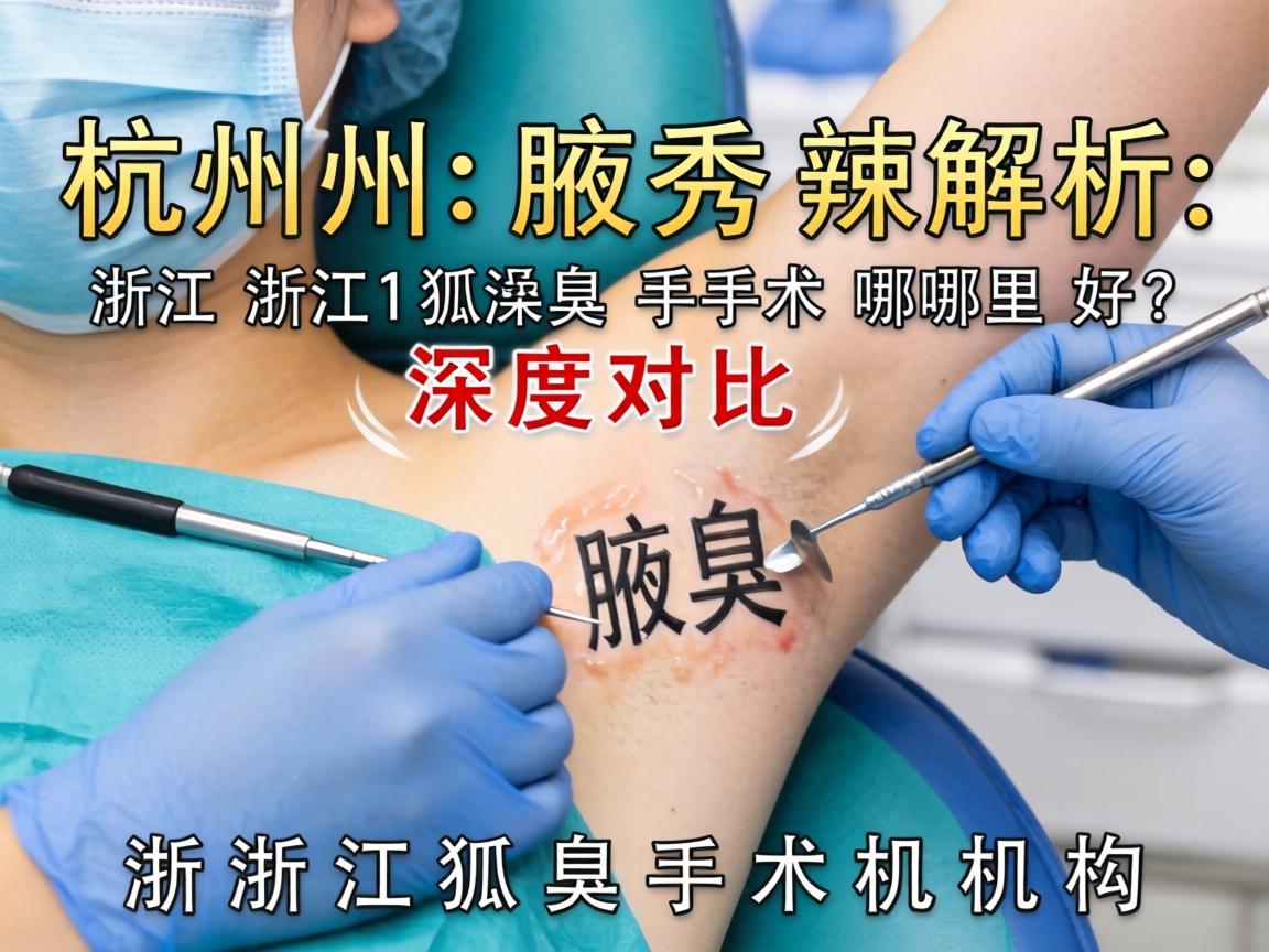 杭州腋秀解析，浙江狐臭手术哪里好？深度对比浙江狐臭手术机构
