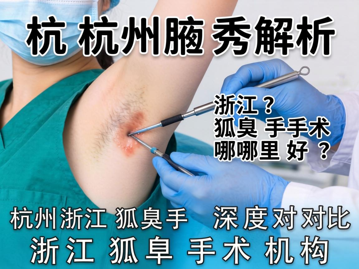 杭州腋秀解析，浙江狐臭手术哪里好？深度对比浙江狐臭手术机构