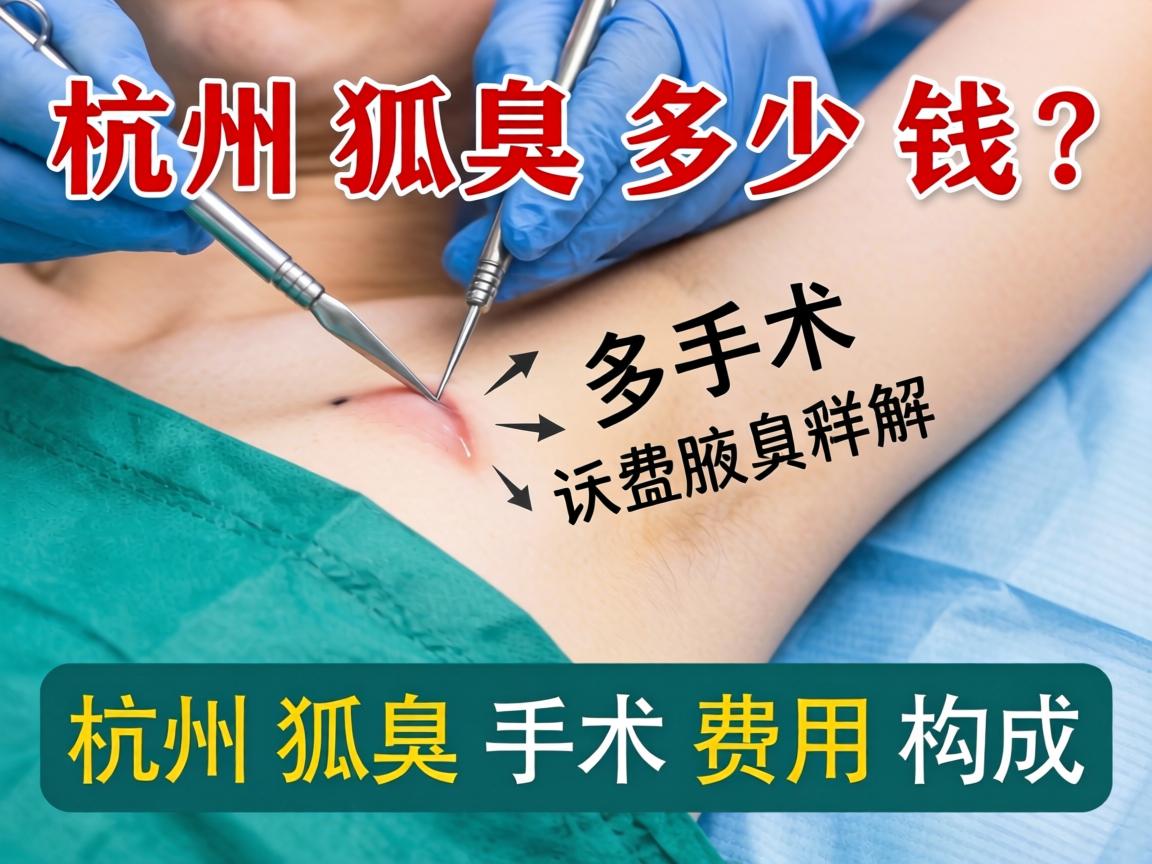 杭州狐臭手术多少钱？详解杭州狐臭手术费用构成