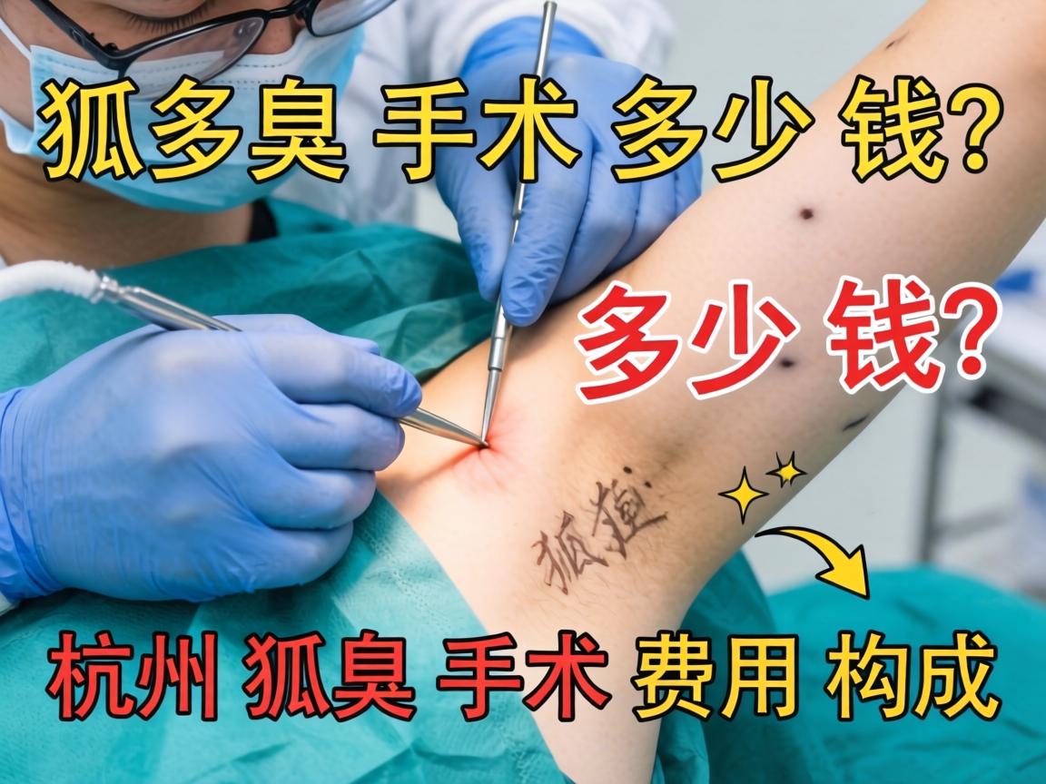 杭州狐臭手术多少钱？详解杭州狐臭手术费用构成