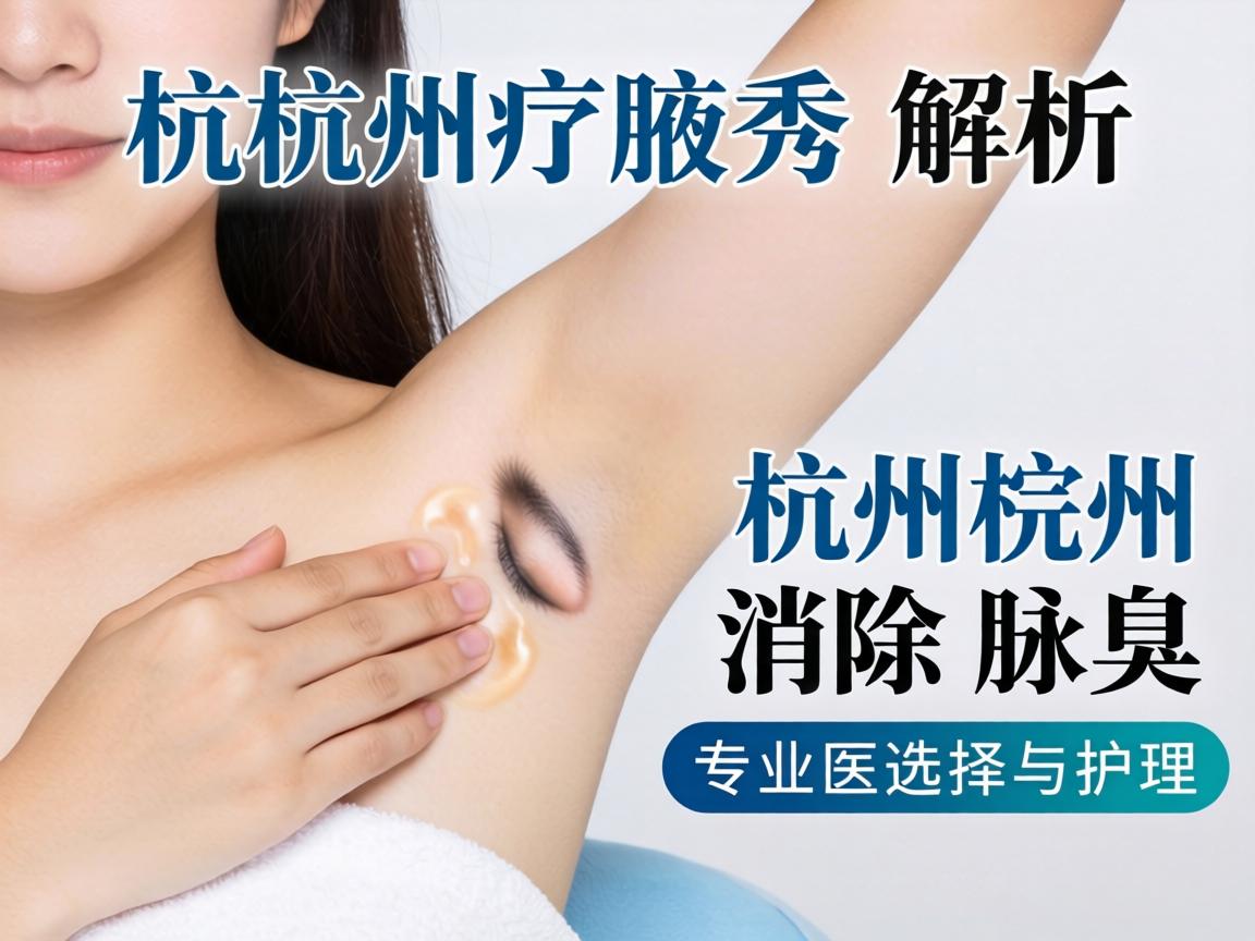 杭州腋秀解析，杭州消除腋臭，专业医院如何选择与护理