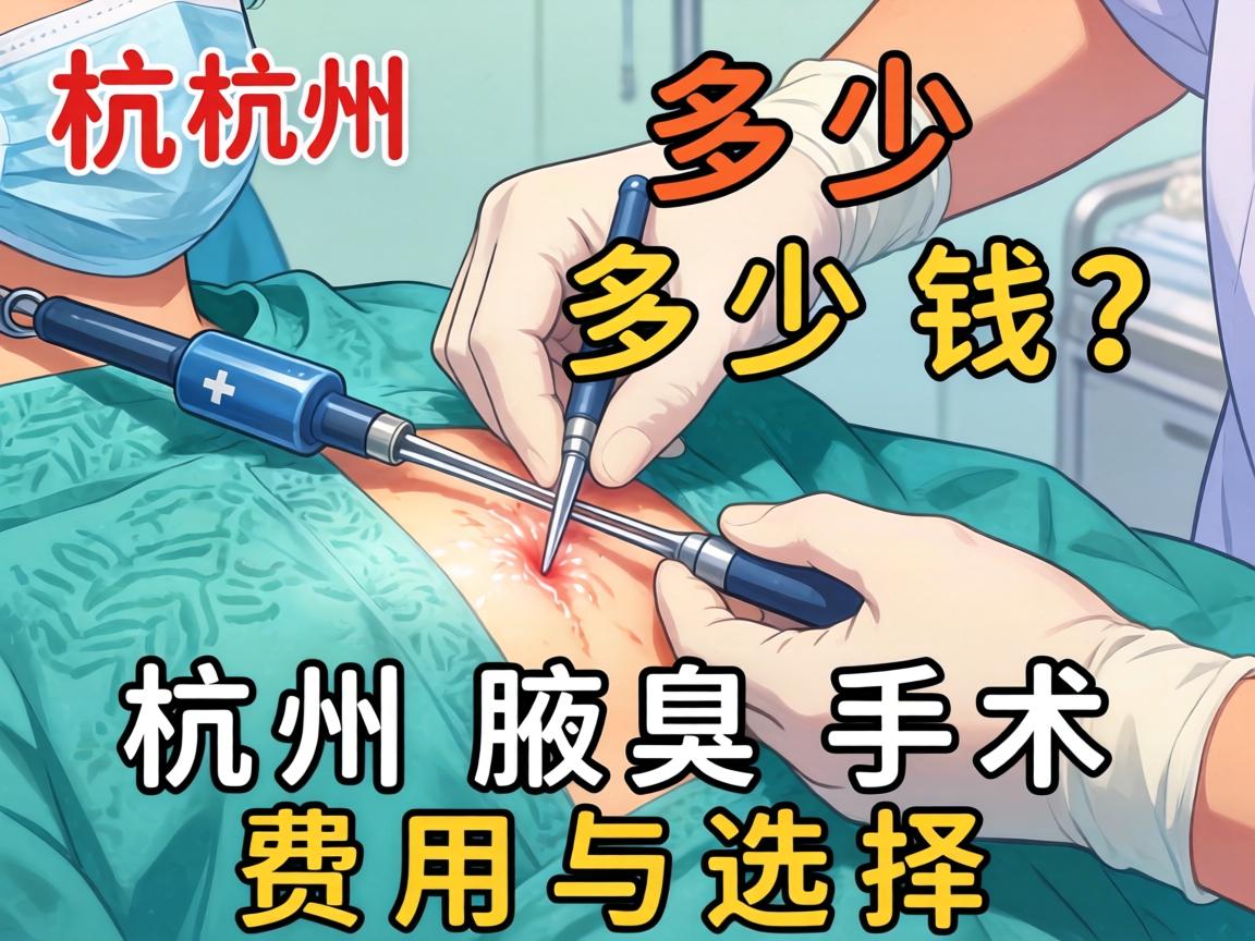 杭州腋臭手术多少钱？详解杭州腋臭手术费用与选择