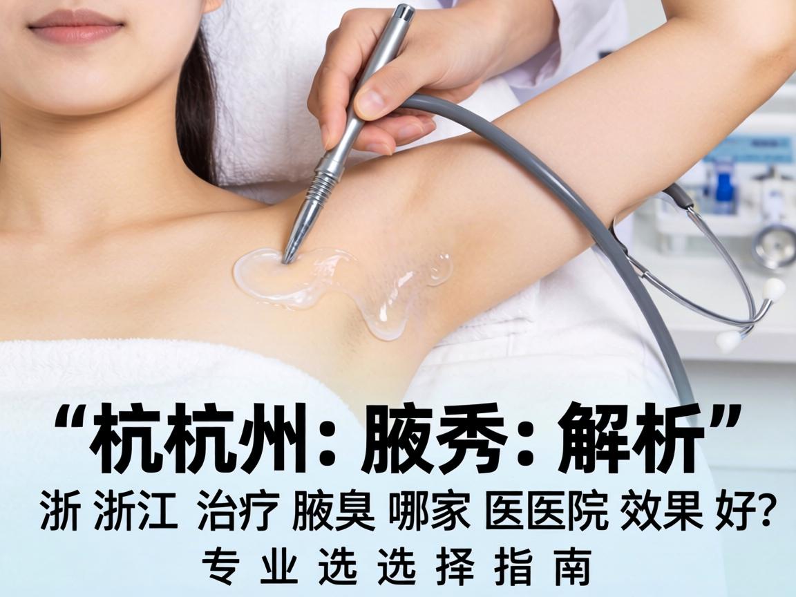 杭州腋秀解析，浙江治疗腋臭哪家医院效果好？专业选择指南