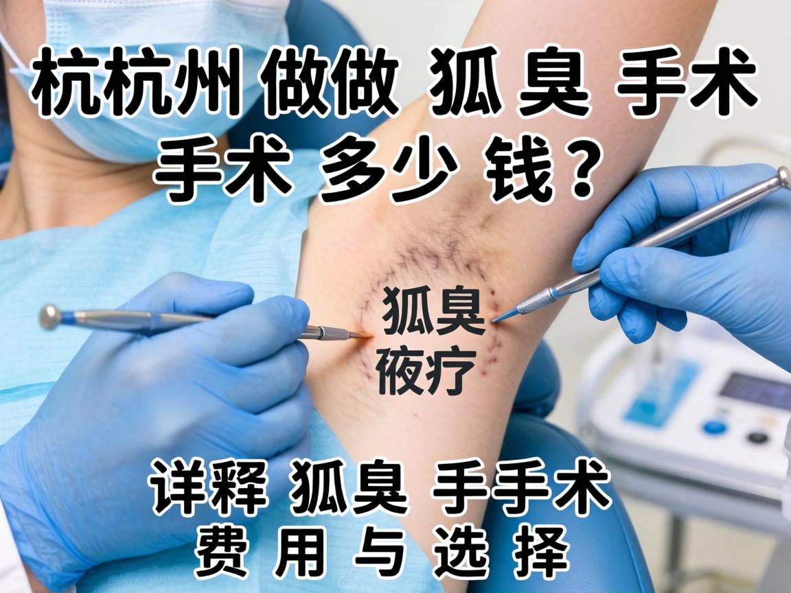 杭州做狐臭手术多少钱？详解狐臭手术费用与选择