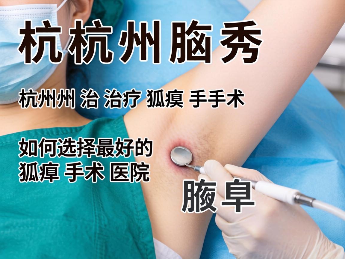 杭州腋秀解析，杭州治疗狐臭手术，如何选择最好的狐臭手术医院