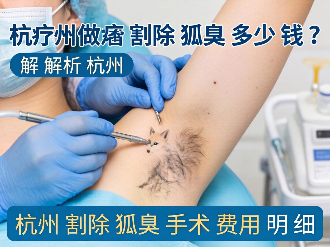 杭州做割除狐臭多少钱？解析杭州割除狐臭手术费用明细
