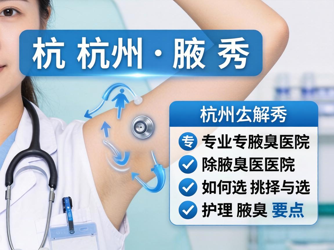 杭州腋秀解析，杭州专业除腋臭医院如何选择与护理要点