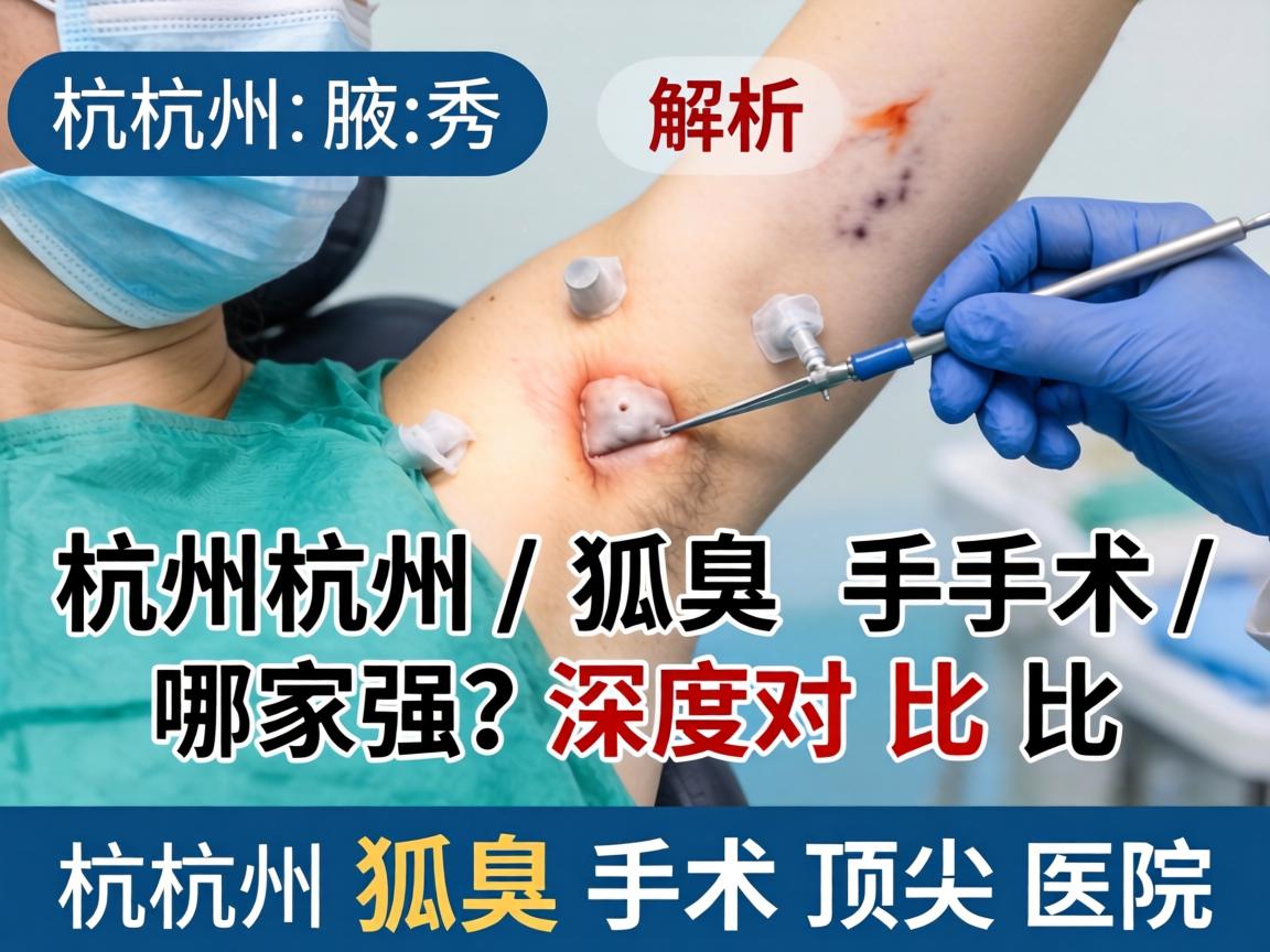 杭州腋秀解析，杭州狐臭手术哪家强？深度对比杭州狐臭手术顶尖医院