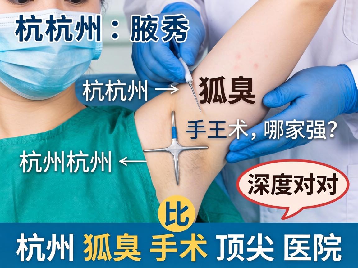 杭州腋秀解析，杭州狐臭手术哪家强？深度对比杭州狐臭手术顶尖医院