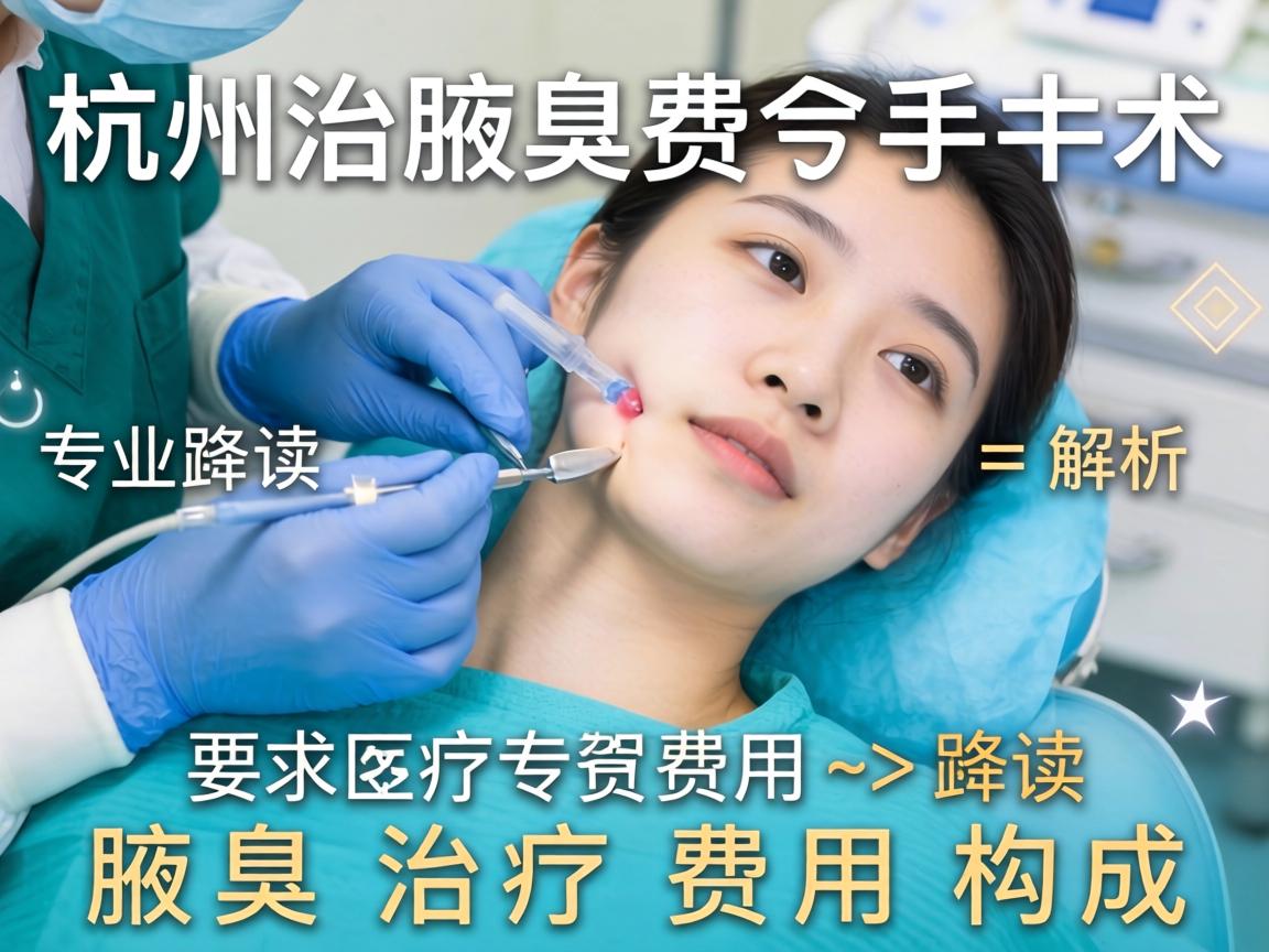 杭州腋臭手术费用解析，专业解读腋臭治疗费用构成