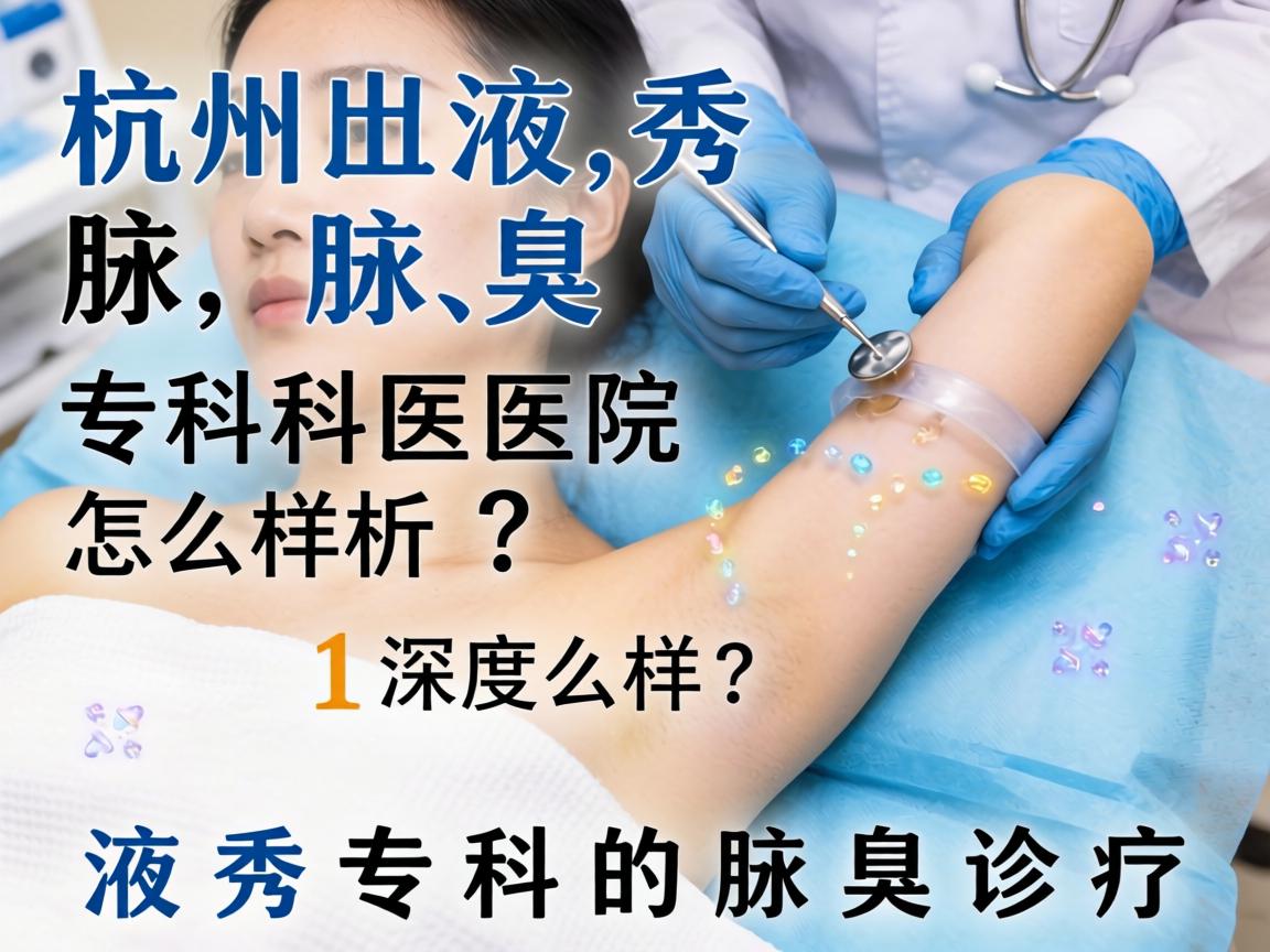 杭州液秀腋臭专科医院怎么样？深度解析液秀专科的腋臭诊疗