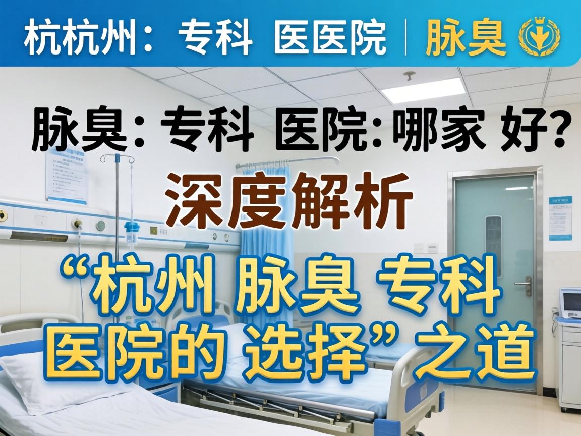 杭州腋臭专科医院哪家好？深度解析杭州腋臭专科医院的选择之道