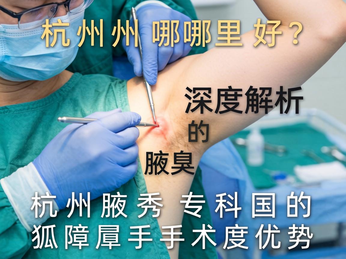 杭州腋臭手术哪里好？深度解析杭州腋秀专科的狐臭手术优势
