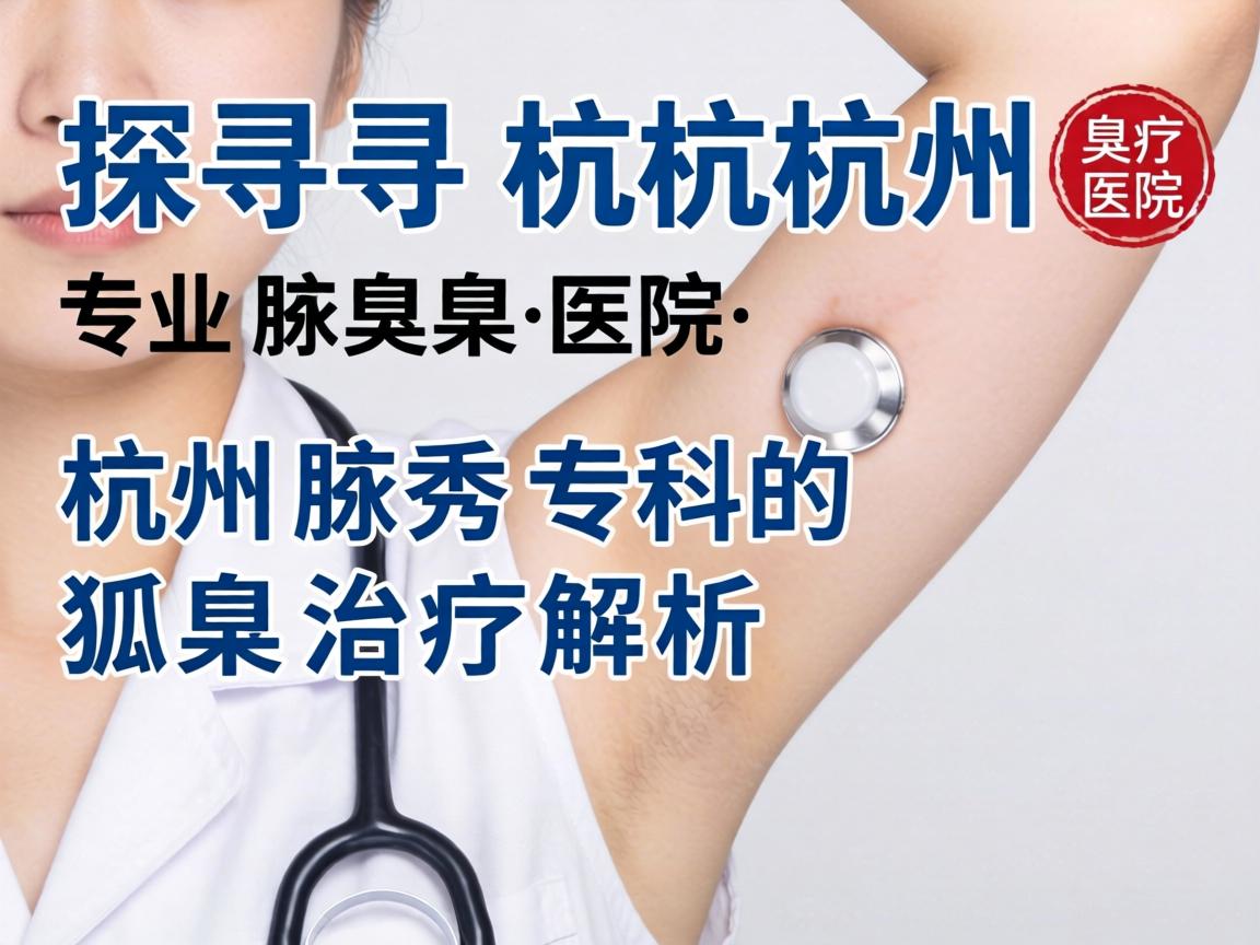 探寻杭州专业腋臭医院，杭州腋秀专科的狐臭治疗解析
