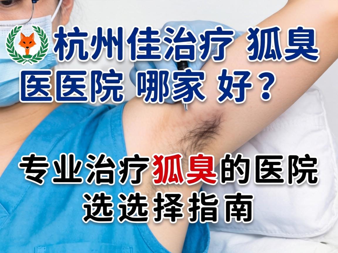 杭州治疗狐臭医院哪家好？专业治疗狐臭的医院选择指南
