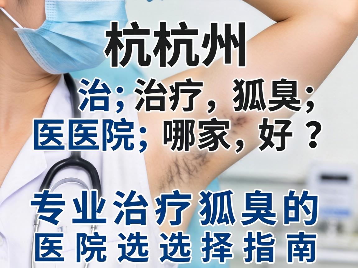 杭州治疗狐臭医院哪家好？专业治疗狐臭的医院选择指南