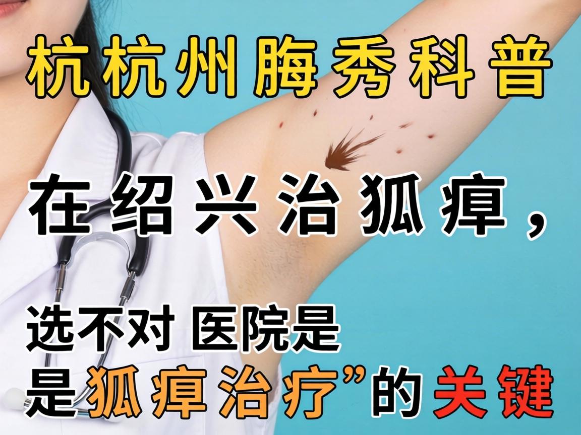 杭州腋秀科普，在绍兴治狐臭，选对医院是狐臭治疗的关键