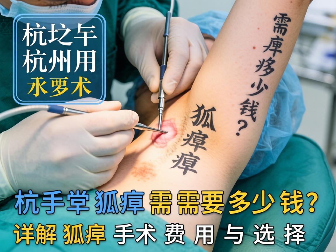 杭州手术狐臭需要多少钱？详解狐臭手术费用与选择