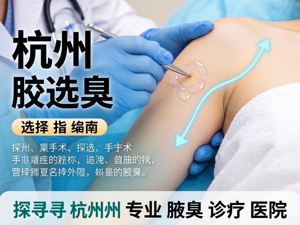 杭州腋臭手术选择指南，探寻杭州专业腋臭诊疗医院