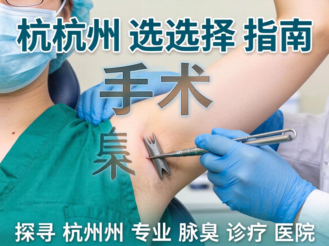 杭州腋臭手术选择指南，探寻杭州专业腋臭诊疗医院