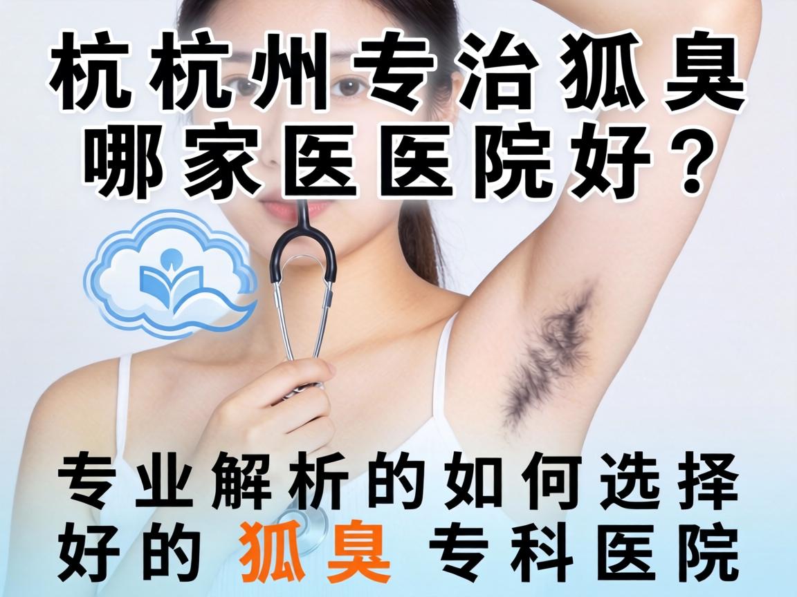 杭州专治狐臭哪家医院好？专业解析如何选择好的狐臭专科医院