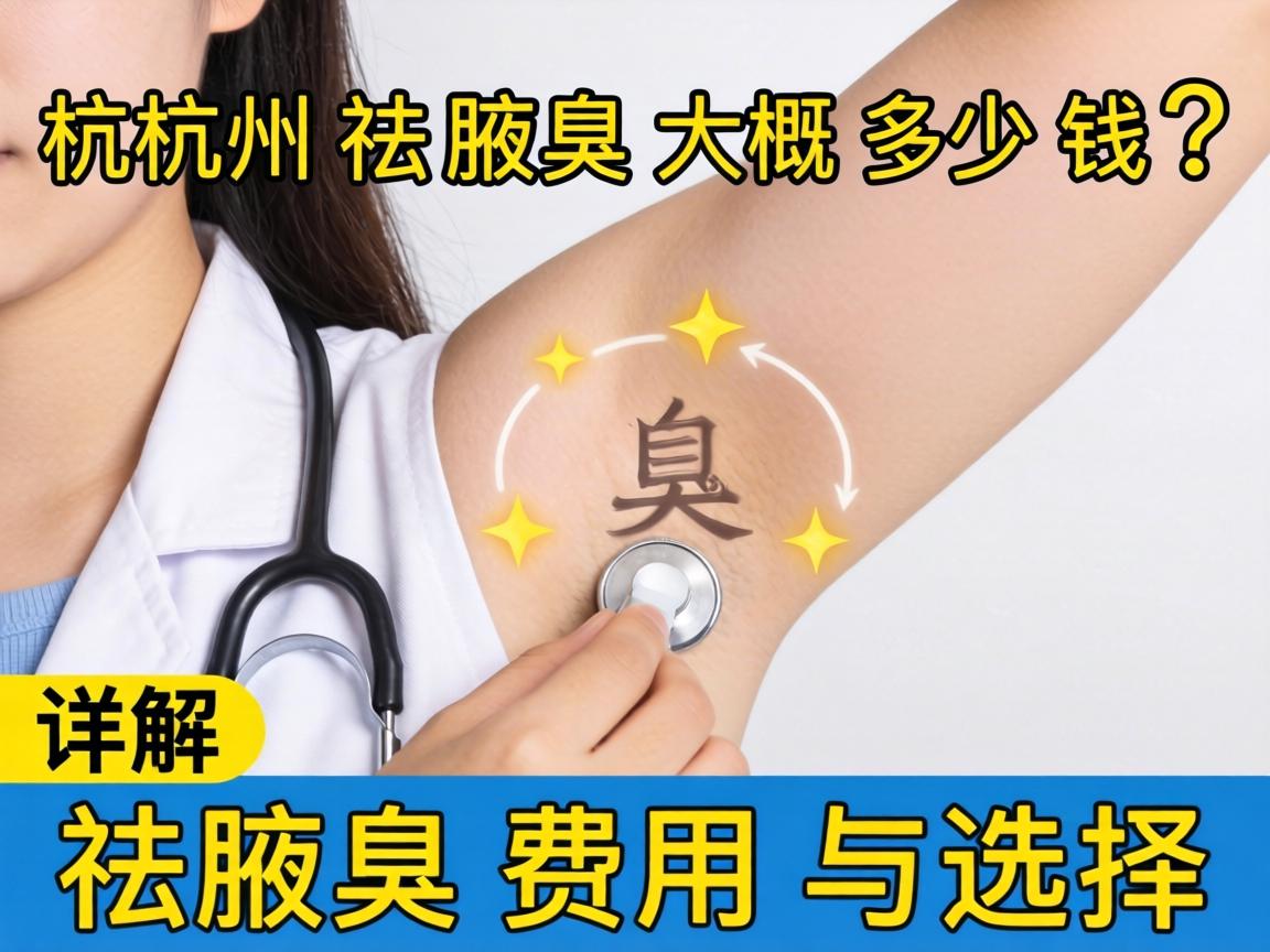 杭州祛腋臭大概多少钱？详解祛腋臭费用与选择