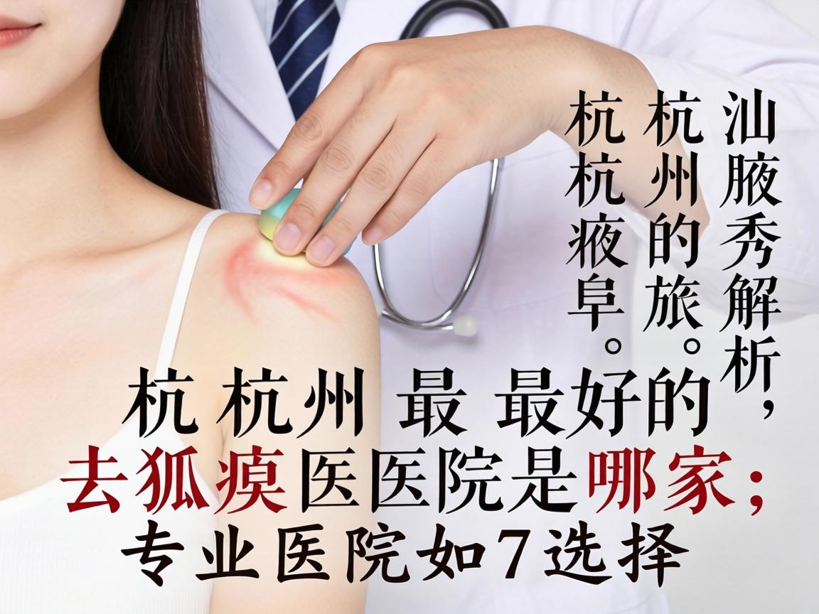 杭州腋秀解析，杭州最好的去狐臭医院是哪家，专业医院如何选择