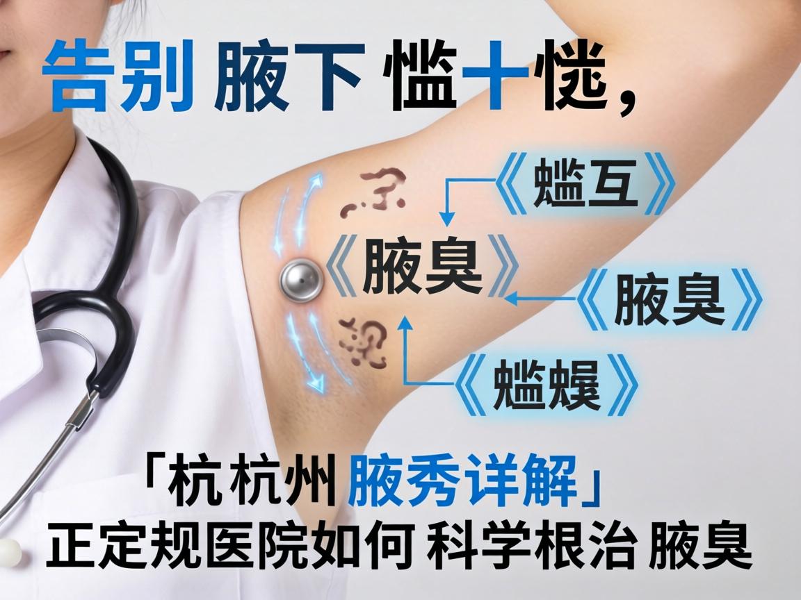 告别腋下尴尬，杭州腋秀详解，正规医院如何科学根治腋臭